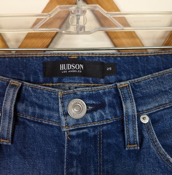 Hudson Holly Straight High Rise Cropped Straight Leg Jeans - Picture 4 of 9